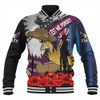 Manly Warringah Sea Eagles Baseball Jacket United In Spirit Anzac Day Tribute