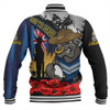 North Queensland Cowboys Baseball Jacket United In Spirit Anzac Day Tribute