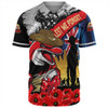 Redcliffe Dolphins Baseball Shirt United In Spirit Anzac Day Tribute