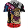 Queensland Maroons Baseball Shirt United In Spirit Anzac Day Tribute