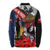 St. George Illawarra Dragons Long Sleeve Polo Shirt United In Spirit Anzac Day Tribute