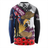 Manly Warringah Sea Eagles Long Sleeve T-shirt United In Spirit Anzac Day Tribute