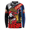 Redcliffe Dolphins Long Sleeve T-shirt United In Spirit Anzac Day Tribute