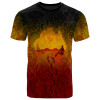 Australia Aboriginal T-Shirt - Australian Map with Indigenous Color