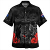 Australia Hawaiian Shirt Anzac Lest We Forget Light Horse Design