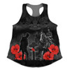 Australia Women Racerback Singlet Anzac Lest We Forget Light Horse Design