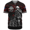 Australia Baseball Shirt Anzac Day Poppy Pride Honoring The Fallen