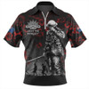 Australia Zip Polo Shirt Anzac Day Poppy Pride Honoring The Fallen