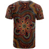 Australia ABoriginal T-Shirt - Aboriginal Dot Painting Flowers Style Ver02