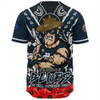 Carlton Baseball Shirt Ripped Legacy Of The Game The ANZAC Spirit Lives On