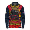 Adelaide Crows Long Sleeve Polo Shirt Ripped Legacy Of The Game The ANZAC Spirit Lives On