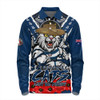 Geelong Cats Long Sleeve Polo Shirt Ripped Legacy Of The Game The ANZAC Spirit Lives On