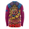 Brisbane Lions Long Sleeve T-shirt Ripped Legacy Of The Game The ANZAC Spirit Lives On