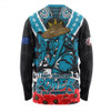 Port Adelaide Long Sleeve T-shirt Ripped Legacy Of The Game The ANZAC Spirit Lives On
