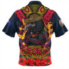 Adelaide Crows Zip Polo Shirt Ripped Legacy Of The Game The ANZAC Spirit Lives On