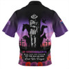 Australia Hawaiian Shirt Anzac Day Lest We Forget War Animals Purple Poppy