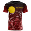 [Custom] Australia Aboriginal T-shirt - Red Landscape