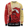 Redcliffe Dolphins Long Sleeve T-shirt Anzac Day Lest We Forget Strong Fighting Spirit