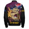 Queensland Maroons Bomber Jacket Fearless ANZAC Defender
