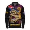 Queensland Maroons Long Sleeve Polo Shirt Fearless ANZAC Defender