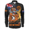 Wests Tigers Long Sleeve Shirt Fearless ANZAC Defender
