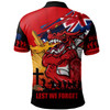 St. George Illawarra Dragons Polo Shirt Fearless ANZAC Defender