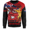 St. George Illawarra Dragons Sweatshirt Fearless ANZAC Defender