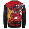 St. George Illawarra Dragons Sweatshirt Fearless ANZAC Defender