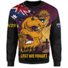 Brisbane Broncos Sweatshirt Fearless ANZAC Defender