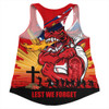 St. George Illawarra Dragons Women Racerback Singlet Fearless ANZAC Defender