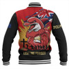 Redcliffe Dolphins Baseball Jacket Fearless ANZAC Defender