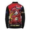 Redcliffe Dolphins Long Sleeve Polo Shirt Fearless ANZAC Defender