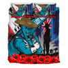Port Adelaide Bedding Set Anzac Day Honor United In Spirit