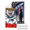 Geelong Cats Blanket Anzac Day Honor United In Spirit