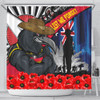 Adelaide Crows Shower Curtain Anzac Day Honor United In Spirit