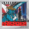 Port Adelaide Shower Curtain Anzac Day Honor United In Spirit