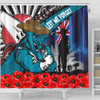Port Adelaide Shower Curtain Anzac Day Honor United In Spirit
