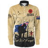 Australia Long Sleeve Shirt Anzac Day Brothers In Arms Gallipoli Remembrance