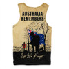 Australia Men Singlet Anzac Day Brothers In Arms Gallipoli Remembrance