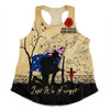 Australia Women Racerback Singlet Anzac Day Brothers In Arms Gallipoli Remembrance