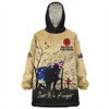 Australia Snug Hoodie Anzac Day Brothers In Arms Gallipoli Remembrance