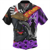 Adelaide Crows Hawaiian Shirt ANZAC Day Honor Purple Valor And Spirit