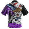Geelong Cats Hawaiian Shirt ANZAC Day Honor Purple Valor And Spirit