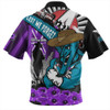 Port Adelaide Hawaiian Shirt ANZAC Day Honor Purple Valor And Spirit