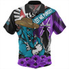 Port Adelaide Hawaiian Shirt ANZAC Day Honor Purple Valor And Spirit