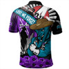 Port Adelaide Polo Shirt ANZAC Day Honor Purple Valor And Spirit