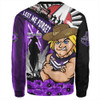 Fremantle Sweatshirt ANZAC Day Honor Purple Valor And Spirit