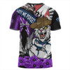 Geelong Cats T-Shirt ANZAC Day Honor Purple Valor And Spirit