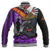 Adelaide Crows Baseball Jacket ANZAC Day Honor Purple Valor And Spirit