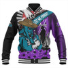 Port Adelaide Baseball Jacket ANZAC Day Honor Purple Valor And Spirit
